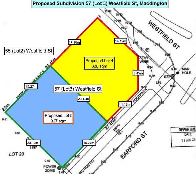 57 Westfield sub-division coloured